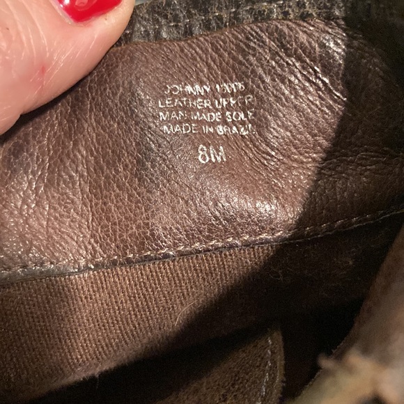 Lace up Matisse leather boots with buckles - Picture 5 of 7